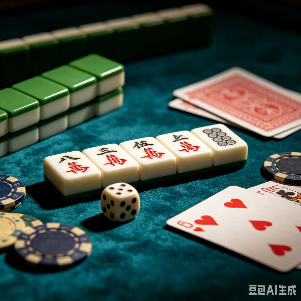 deep print mahjong set